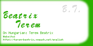 beatrix terem business card